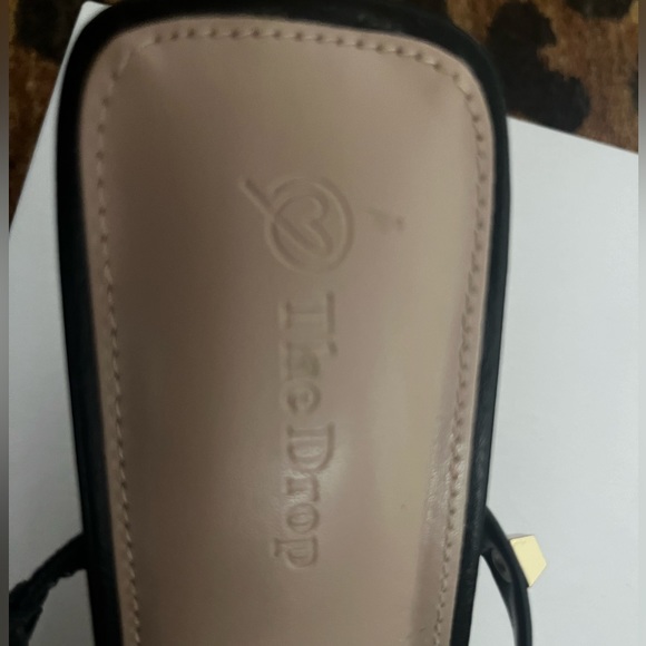 Amazon The Drop Avery Square Toe Two Strap High Heeled Sandal Size 9.5 - Picture 10 of 14